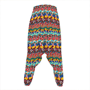 Afro African Ethnic Pattern Print Hammer Pants