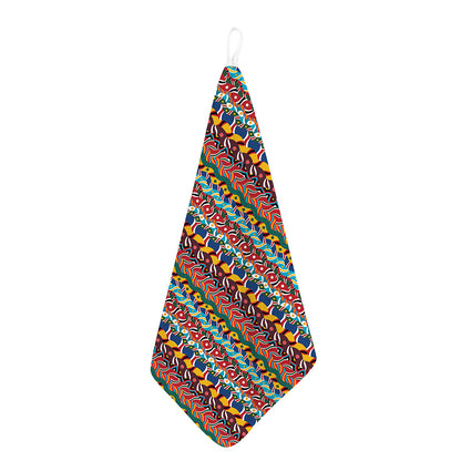 Afro African Ethnic Pattern Print Hand Towel