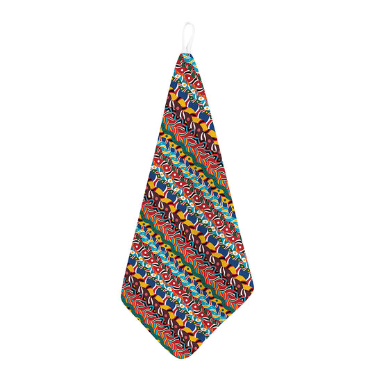 Afro African Ethnic Pattern Print Hand Towel