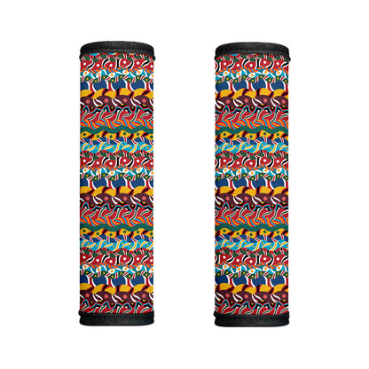 Afro African Ethnic Pattern Print Handle Covers