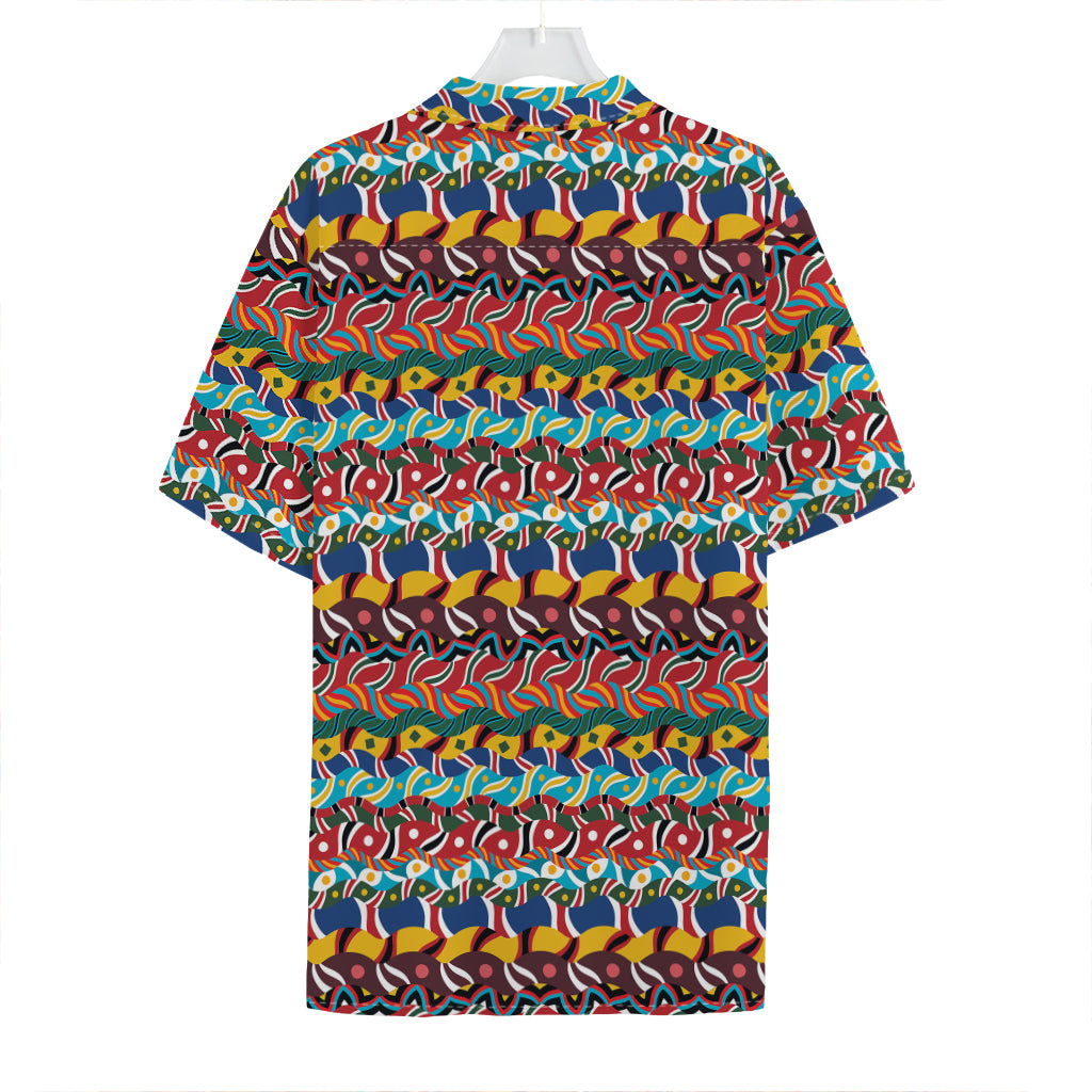 Afro African Ethnic Pattern Print Hawaiian Shirt