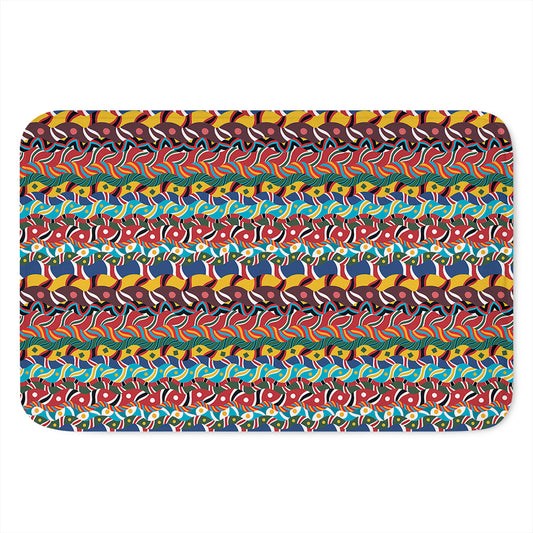 Afro African Ethnic Pattern Print Indoor Door Mat