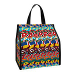 Afro African Ethnic Pattern Print Insulated Lunch Tote