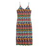 Afro African Ethnic Pattern Print Jersey Midi Cami Dress