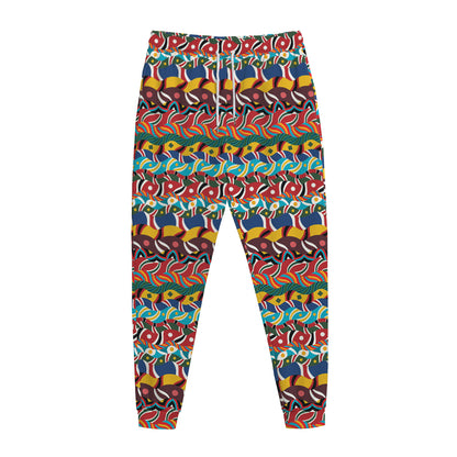 Afro African Ethnic Pattern Print Jogger Pants