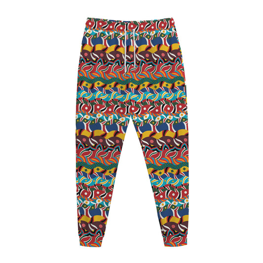 Afro African Ethnic Pattern Print Jogger Pants