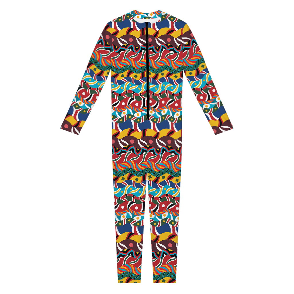 Afro African Ethnic Pattern Print Jumpsuit