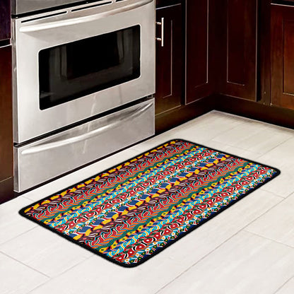 Afro African Ethnic Pattern Print Kitchen Mat