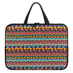 Afro African Ethnic Pattern Print Laptop Sleeve With Handle