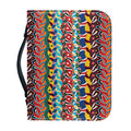 Afro African Ethnic Pattern Print Leather Bible Cover