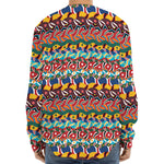 Afro African Ethnic Pattern Print Long Sleeve Baseball Jersey