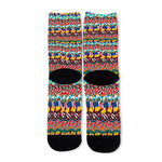 Afro African Ethnic Pattern Print Long Socks