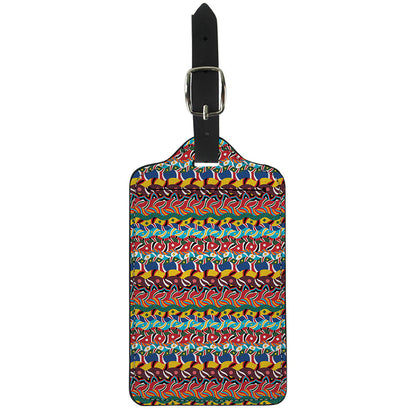 Afro African Ethnic Pattern Print Luggage Tag