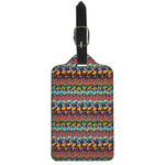 Afro African Ethnic Pattern Print Luggage Tag