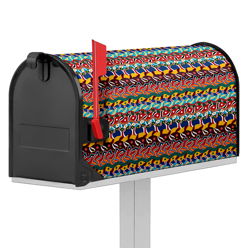 Afro African Ethnic Pattern Print Mailbox Cover
