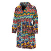 Afro African Ethnic Pattern Print Men's Bathrobe