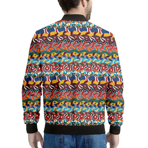 Afro African Ethnic Pattern Print Men's Bomber Jacket