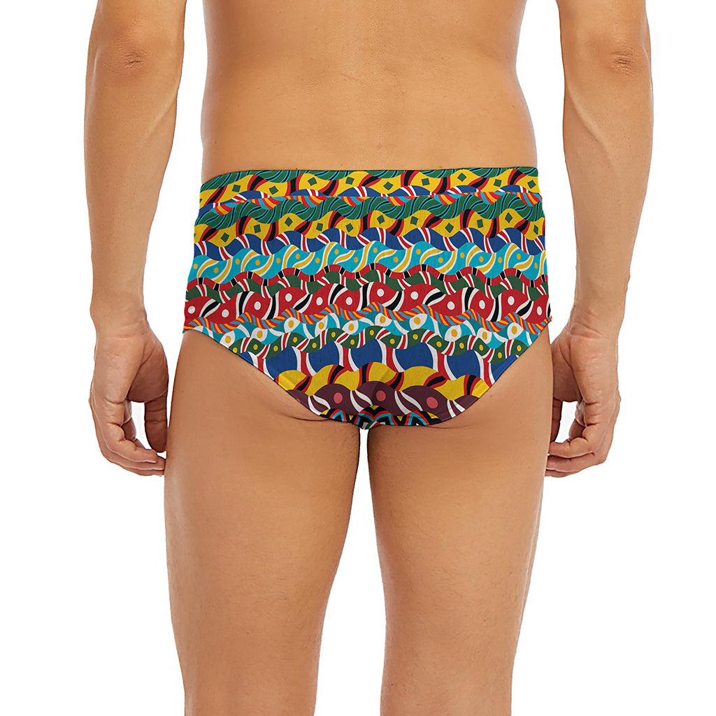 Afro African Ethnic Pattern Print Men's Briefs
