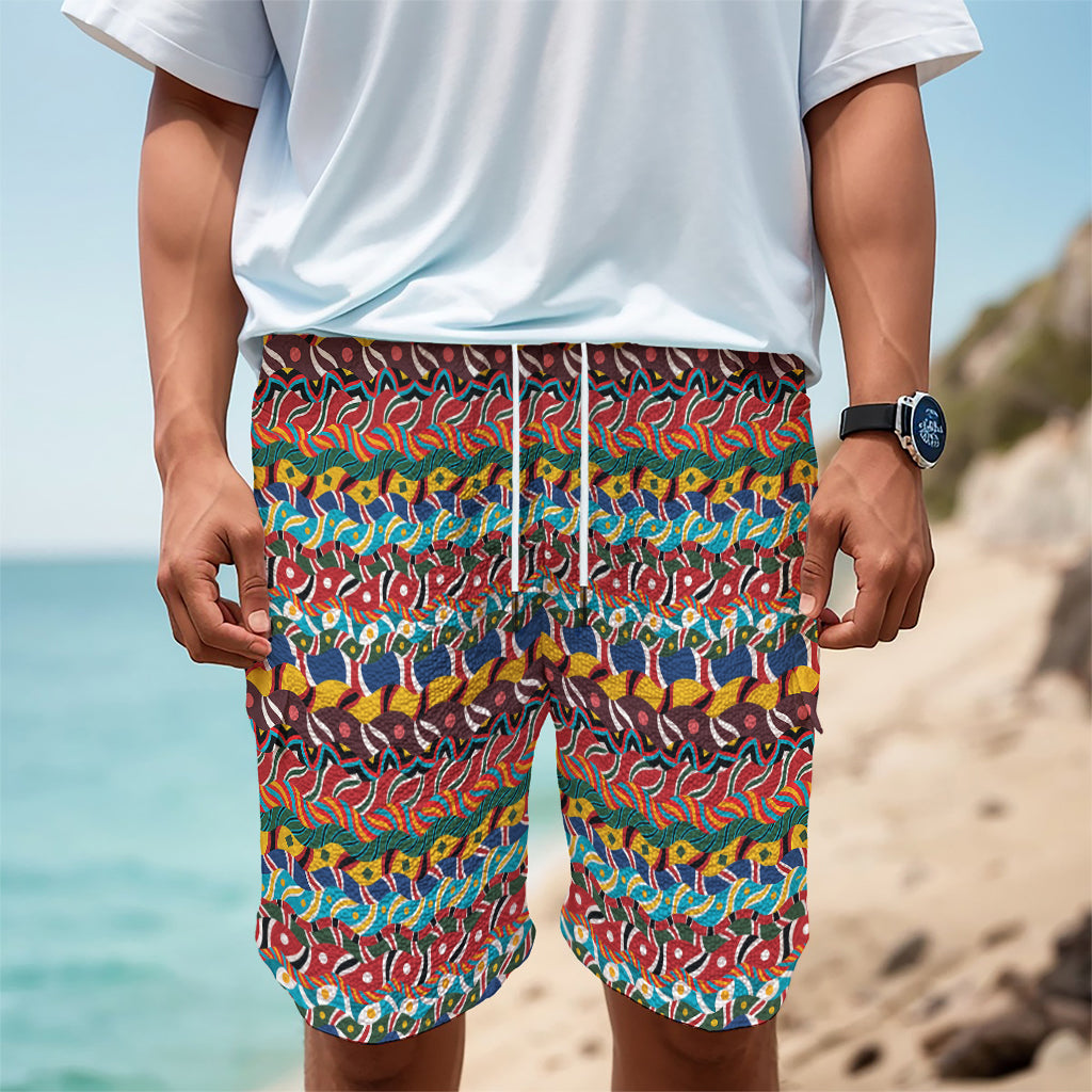 Afro African Ethnic Pattern Print Men's Cargo Shorts