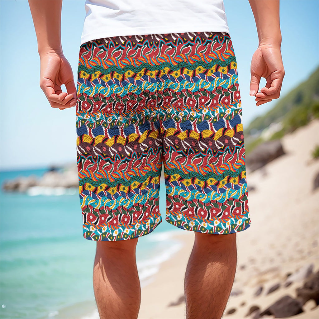 Afro African Ethnic Pattern Print Men's Cargo Shorts