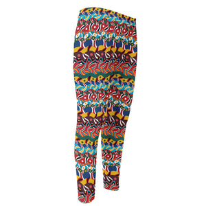 Afro African Ethnic Pattern Print Men's Compression Pants