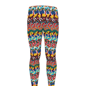 Afro African Ethnic Pattern Print Men's leggings