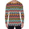 Afro African Ethnic Pattern Print Men's Long Sleeve T-Shirt