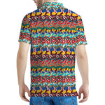 Afro African Ethnic Pattern Print Men's Polo Shirt