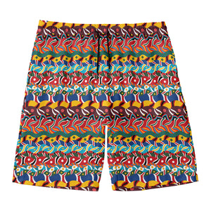 Afro African Ethnic Pattern Print Men's Swim Trunks