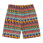 Afro African Ethnic Pattern Print Men's Swim Trunks