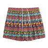 Afro African Ethnic Pattern Print Mesh Shorts