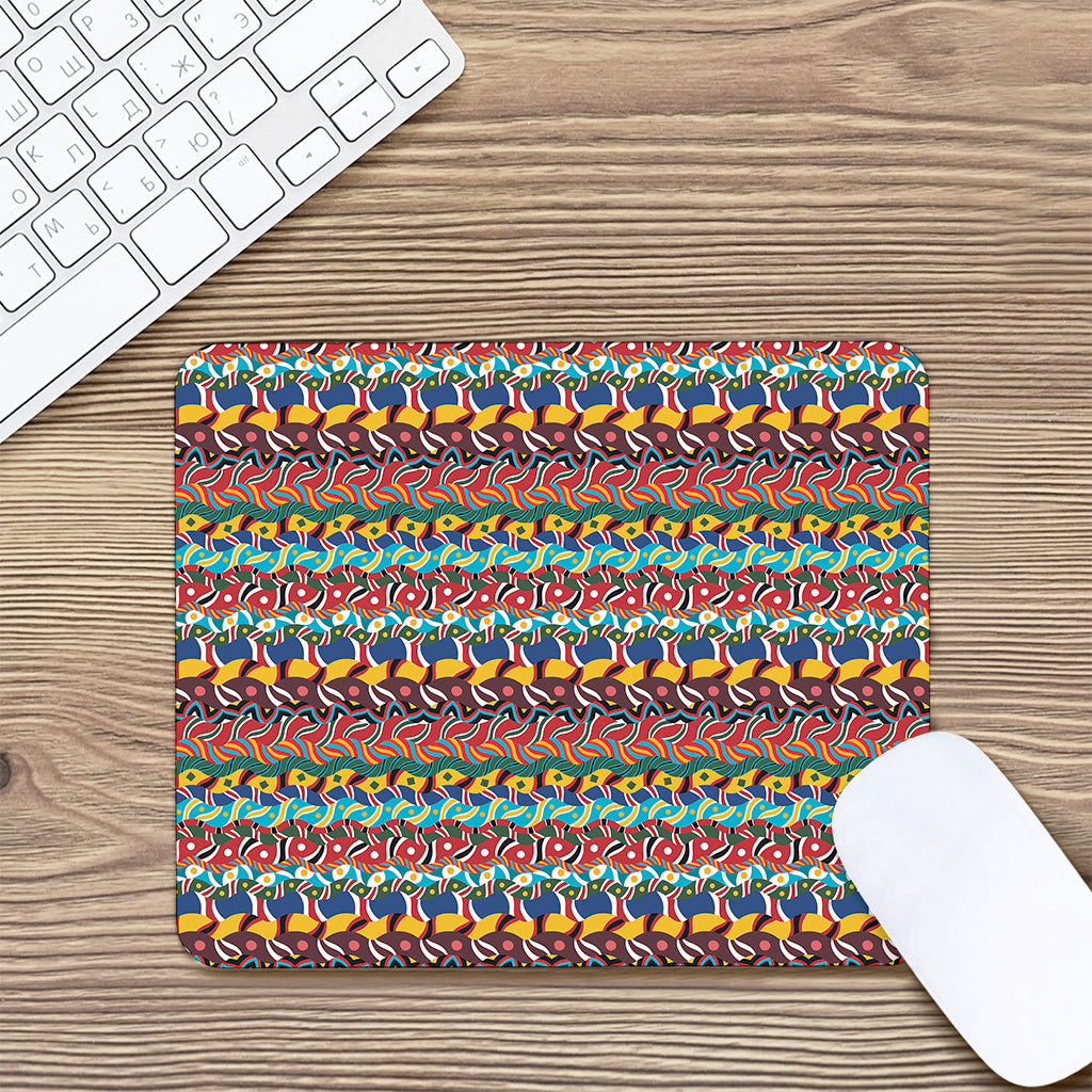 Afro African Ethnic Pattern Print Mouse Pad