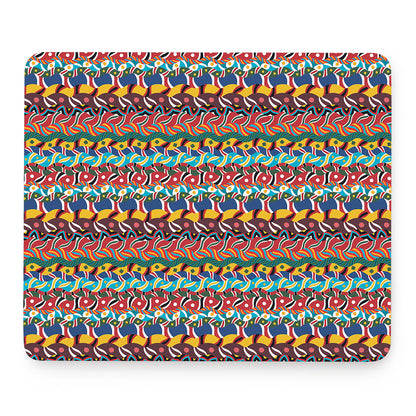 Afro African Ethnic Pattern Print Mouse Pad