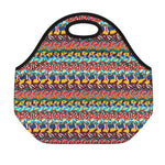 Afro African Ethnic Pattern Print Neoprene Lunch Bag