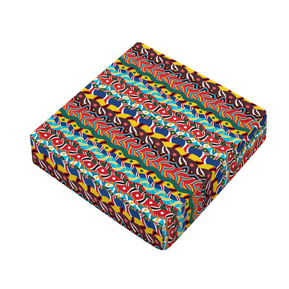 Afro African Ethnic Pattern Print Outdoor Seat Cushion Cover