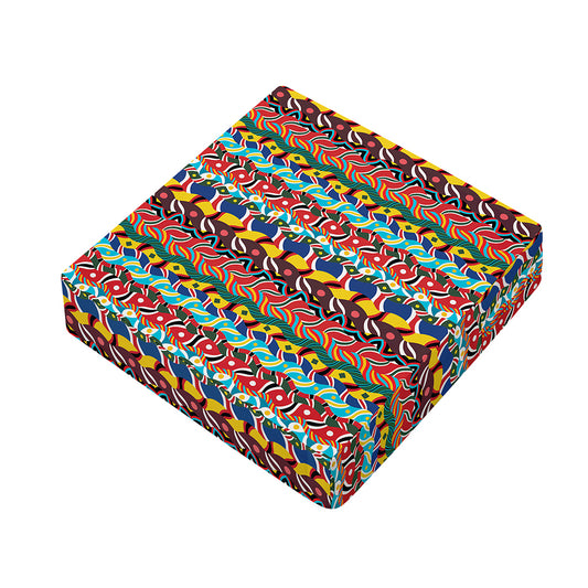 Afro African Ethnic Pattern Print Outdoor Seat Cushion Cover