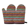 Afro African Ethnic Pattern Print Oven Mitts