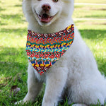 Afro African Ethnic Pattern Print Over The Collar Dog Bandana