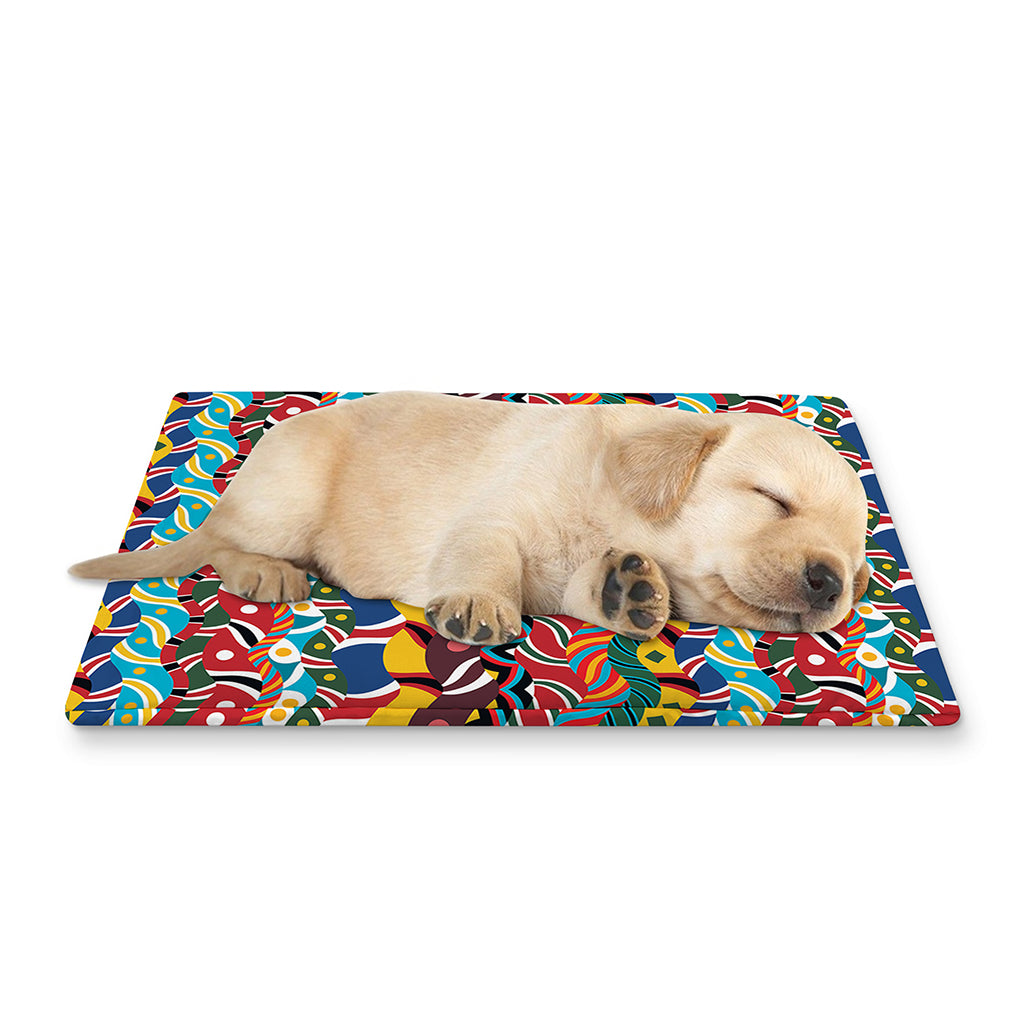 Afro African Ethnic Pattern Print Pet Cooling Mat Cover