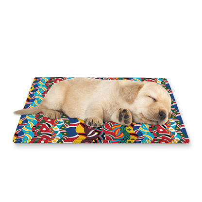 Afro African Ethnic Pattern Print Pet Cooling Mat Cover