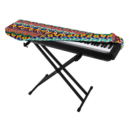 Afro African Ethnic Pattern Print Piano Keyboard Cover