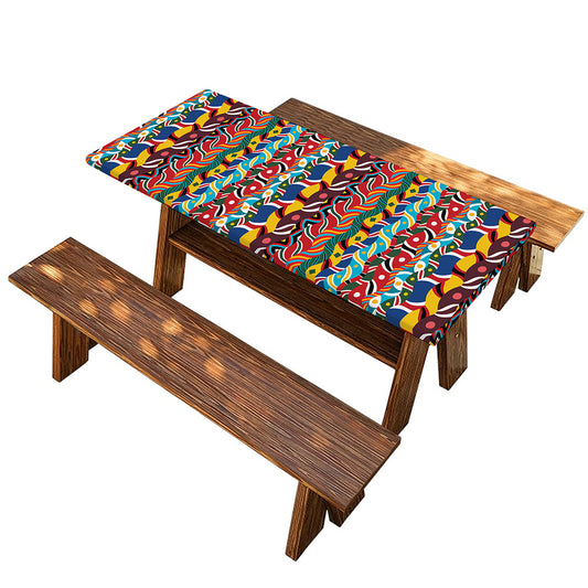 Afro African Ethnic Pattern Print Picnic Table Cover