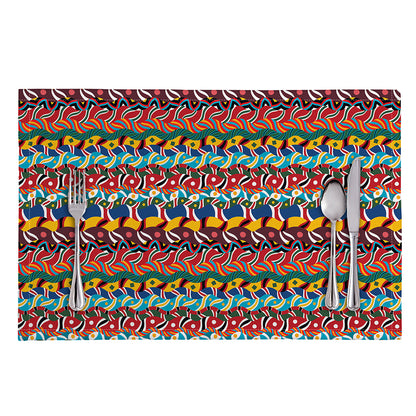 Afro African Ethnic Pattern Print Placemat