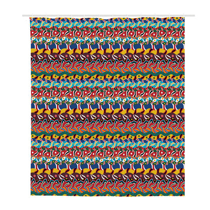 Afro African Ethnic Pattern Print Polyester Shower Curtain