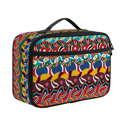 Afro African Ethnic Pattern Print Portable Lunch Bag