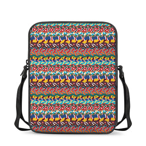 Afro African Ethnic Pattern Print Rectangular Crossbody Bag