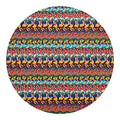 Afro African Ethnic Pattern Print Round Blanket