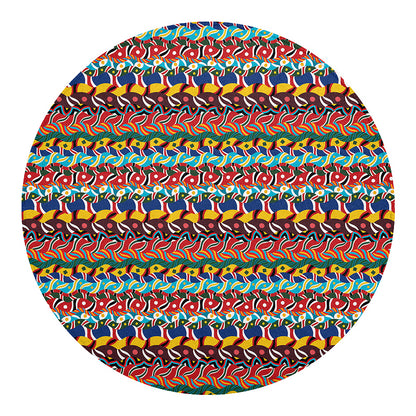 Afro African Ethnic Pattern Print Round Blanket