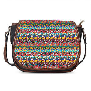 Afro African Ethnic Pattern Print Saddle Bag