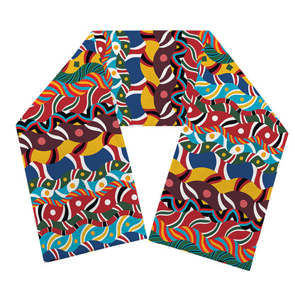 Afro African Ethnic Pattern Print Scarf